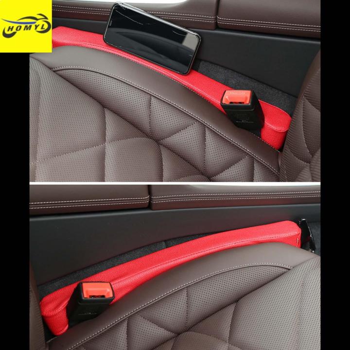 Homyl 2Pieces Car Seat Gap Filler PU Leather Stop Things Dropping