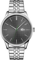 Lacoste Mens Vienna Quartz Stainless Steel and Bracelet Watch, Color: Silver (Model: 2011073)