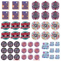 10 pcs/lot Wholesale Cartoon Letter Applique Embroidered Patches For Clothing Inspirational Patch Iron On Patches On Clothes