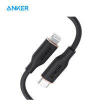 Anker 641 USB-C สายเคเบิลหลอดไฟ (การไหลของซิลิโคน3ft สีดำ) ซีรีส์6