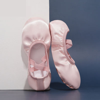 Girls Ballet Shoes Silk Satin Soft Sole Ballet Dance Slippers Children Practise Ballerina Shoes Woman Gymnastics