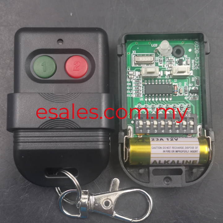 Auto Gate Remote Control 602B5326, SMC5326P 330MHz/433Mhz (Dip Code 8
