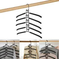 5 Layer Detachable Storage Holder Mounted Hanger Indoor Space Saving Household One-Piece Clothes Hanger Clothes Drying Rack Clothes Hangers Pegs