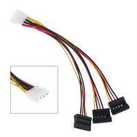 4pin Ide Molex ถึง3 Ata Sata Power ส่วนขยายตัวแยกตัวเชื่อมสายไฟ