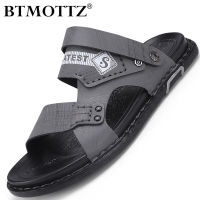 Summer Men Casual Sandals Outdoor Men Slides Leather Luxury Slippers Breathable Men Filp flops Designer Beach Shoes Plus Size 47