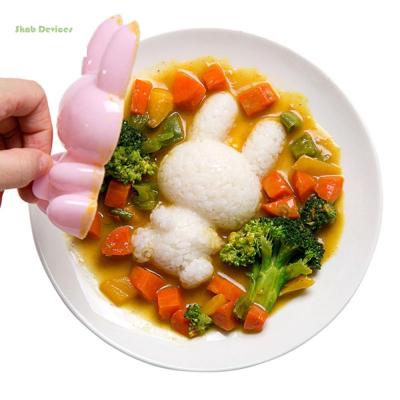 SKAB ชุดทำซูชิ3ชิ้น/เซ็ตแบบทำมือตกแต่งสำหรับเด็กแม่พิมพ์ข้าวที่ทำซูชิอุปกรณ์ทำครัวที่ทำข้าวปั้นเครื่องทำซูชิ