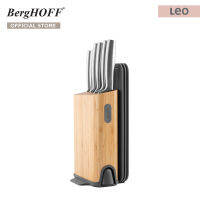 BergHOFF ชุดมีดสแตนเลสพร้อมบล็อกไม้รุ่น Leo 11 ชิ้น สีเงิน Legacy 3950370