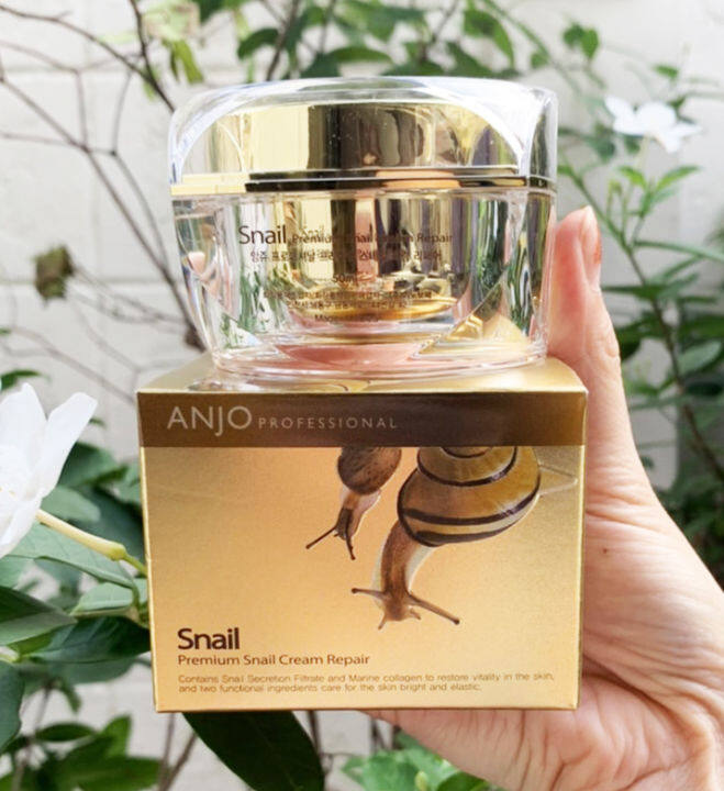 ของแท้-พร้อมส่ง-anjo-professional-skin-premium-snail-cream-repair-ครีมหอยทากพรีเมียม-ชื่อดังจากเกาหลี