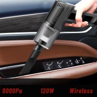 【CW】 9000pa Strong Suction Car Vacuum Cleaner Wireless Rechargeable Car Interior Accessories Cleaning Machine Wet and Dry for Home