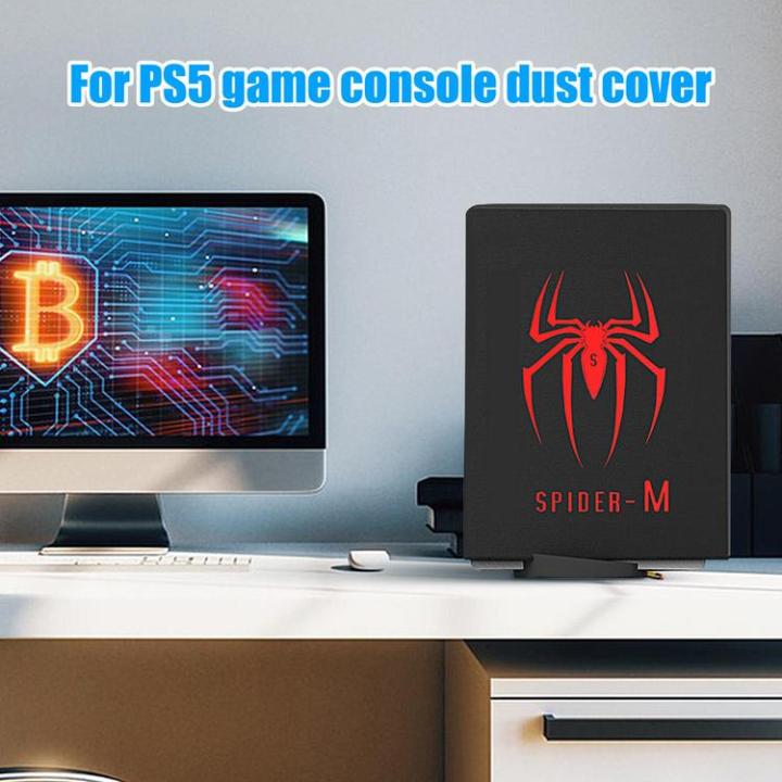 dust-protector-cover-game-console-cover-guard-case-for-ps5-universal-anti-scratch-sleeve-spider-pattern-case-for-playstation-5-latest