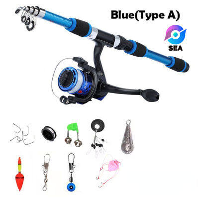 Retcmall6 1.8M เหยื่อตกปลา Rod Set Reel สายตกปลาคุณภาพสูง Set