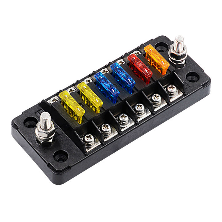 6-way-blade-fuse-holder-box-block-bag-12v24v-with-led-indicator-waterproof-protection-cover-for-cars-motorcycle-boats-etc