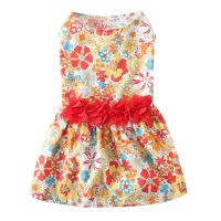 15 Style Floral Pet Dress For Dogs Cats Summer Puppy Skirt Pet Dress Sundress Princess Party Small Dog Outfit Dog Clothes New Dresses