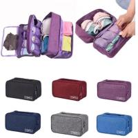 QianXing Shop Men Women Travel Case Lingerie Storage Organizer Bags Large Capacity Multiple Compartment Portable Waterproof Travel Underwear Pouch Packing Cubeslalang004Travel Accessories