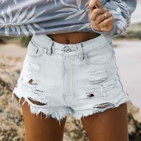 【hot】 Broken Denim Jeans Shorts Pants Female Hole Bottom Джинсы Женский