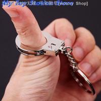 【CW】☊✷  Size Handcuffs Chains Keyring Car Keychain 4.7 x3cm(LxW)/1.85 x1.18