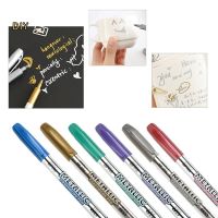 Gold Silver Paint Marker Water-Base Marker Pen for Ceramics Glass Fabric Leather Dark Paper Painting Doodling Diy Arts&amp;crafts Drawing Painting Supplie