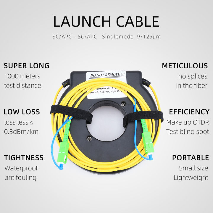 otdr-สายเคเบิลใยแก้วนำแสง300-500-1000m-โหมดเดี่ยว-sc-upc-apc-otdr-การทดสอบสายต่อเครื่องกำจัดโซนอันตราย-otdr-1km