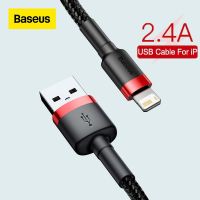 【Super Like】 Baseus 2.4A สายชาร์จ USB อย่างรวดเร็วสำหรับ iPhone 12 11 Pro Max Xs Xr X 8บวกสายเคเบิ้ลสำหรับ iPhone 7 SE Ipad Air Mini 4สายชาร์จ