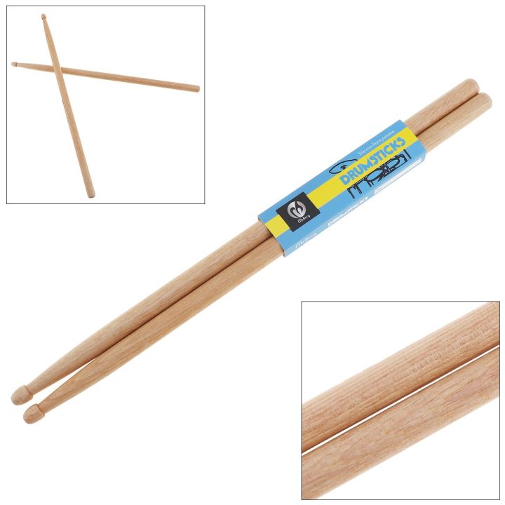 worth-buy-1คู่-hickory-drum-sticks-5a-music-band-jazz-percussion-เครื่องดนตรี-accessories