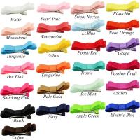 50PCS 2Inch Grosgrain Ribbon Tiny Hair Bow Alligator Hair Clips Fully Lined Pigtail Hair Bows for Baby Girls Toddlers Kids in Pa