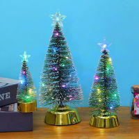 Mini Pine Christmas Tree ต้นคริสต์มาสประดิษฐ์ตกแต่งคริสต์มาสสำหรับบ้านฉากปีใหม่เค้าโครงต้นคริสต์มาส Figurine