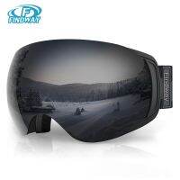 Findway Aldult Ski Goggles 100% UV 400 Protection-Interchangeable Lens Anti Fog Over Glasses Snowboard Goggles for Women&amp;Men Goggles