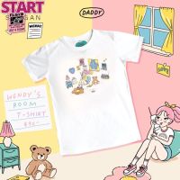 START Wendy Room T-Shirt เสื้อยืดสีขาวลายน้อง Wendy ในห้องสุดน่ารัก