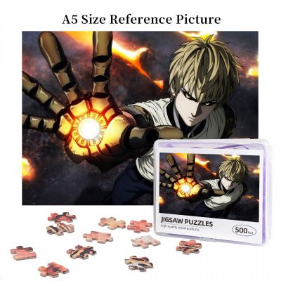 One Punch Man Genos (3) Wooden Jigsaw Puzzle 500 Pieces Educational Toy Painting Art Decor Decompression toys 500pcs