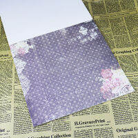 beautiful vintage 12 inch DIY scrapbooking paper craft set butterfly bird cage floral vine design