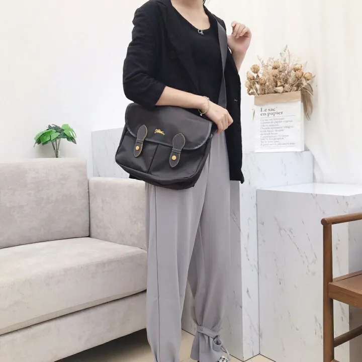 Genuine Longchamp Le Pliage Club 70Th Anniversary Embroidery Horse