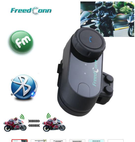 New FreedConn T COM SC BT Motorcycle Intercom Bluetooth 5.0 Music