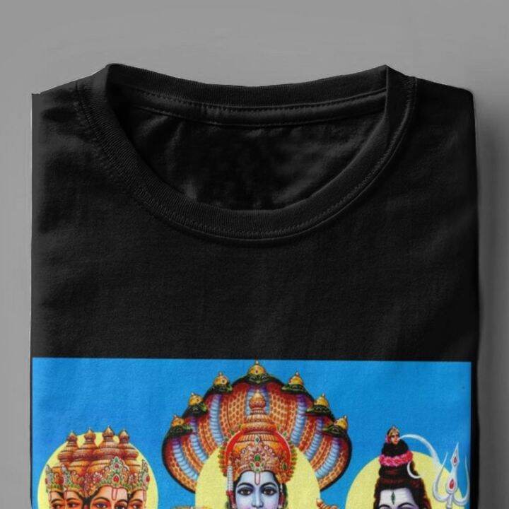 brahma-god-vishnu-god-shiva-print-t-shirts-men-novelty-tshirt-lingam-ganesha-india-hindu-tee-shirt-christmas