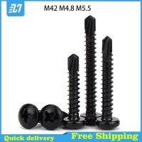 Black 410 Stainless Steel Cross Pan Head Drilling Self Tapping Screws M4.2 M4.8 M5.5