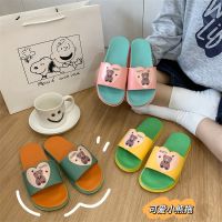 slippers female new summer of bear cute young girl heart thick bottom anti-slip odor-proof bathing sandals at home