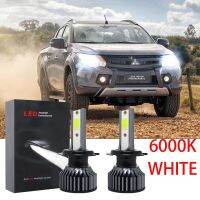 New หลอดไฟหน้ารถยนต์ LED 6000K สําหรับ Mitsubishi Triton Year 2015 TO 2019 2 ชิ้น