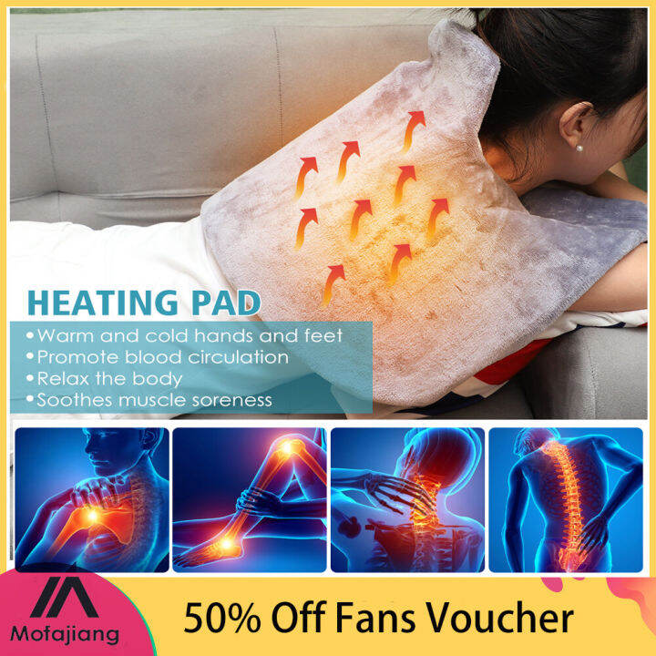 Electric heating pad shoulder neck back warmer hot compress thermal