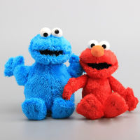 High Quality Sesame Street Elmo Cookie Monster with Plastic Eyes Soft Plush Toy Cartoon Fluffy Stuffed Dolls 9"23-25CM Kids Gift