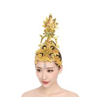 Dance Headdress Performance Kids Hair Accessories Tiara Headpiece Multi-Color Classical Head Flower