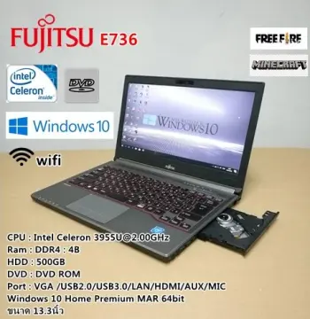FUJITSU LIFEBOOK E736 Celeron 32GB HDD500GB DVD-ROM 無線LAN
