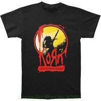 Hot sale The korn band graphic Mens 100% Cotton Round Neck Short Sleeve T-Shirt  Adult clothes