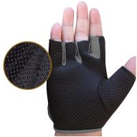 ถุงมือฟิตเนส ใส่สบาย ราคาไม่แพง Fitness Glove Weight Lifting Gloves ( สีเทา )