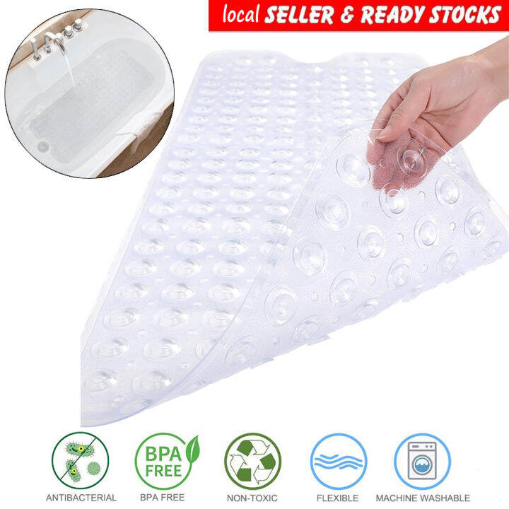 Shower MatBathroom with Machine Washable Bathtub Tub NonSlip Bath 39 x 16 Inch Extra Long