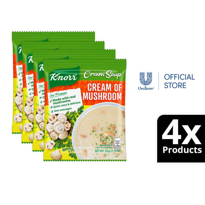 [BUNDLE OF 4] Knorr Cream of Mushroom 62g Lazada PH