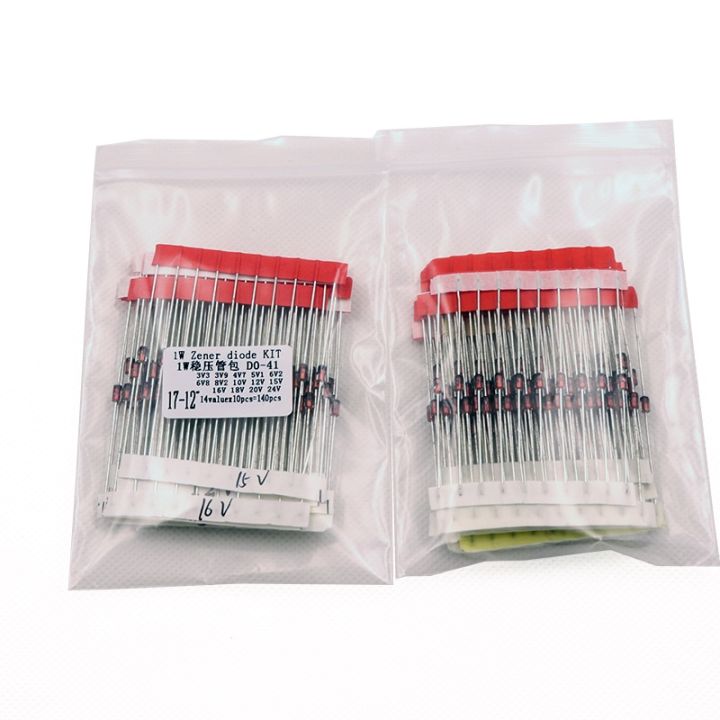 14values-10pcs-140pcs-1w-zener-diode-kit-do-41-3-3v-30v-component-diy-kit-free-shipping-health-accessories