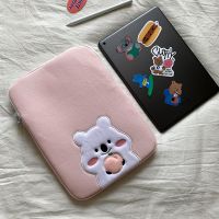 13 inch Thick Mac Tablet Case Cute Bear Girl 11inch Air Sleeve Liner Bag Laptop Storage Pouch for Air 4 10.5 inch 9103