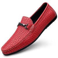 New sapatos masculinos casuais couro chaussures mocassins cuire homme men loafer shoes