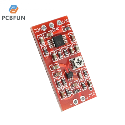 pcbfun โมดูลพรีแอมพลิฟายเออร์ไมโครโฟน MAX4466 Electret โมดูลเครื่องขยายเสียงปรับได้พร้อมแอมป์บีบอัดเสียง SSM2167