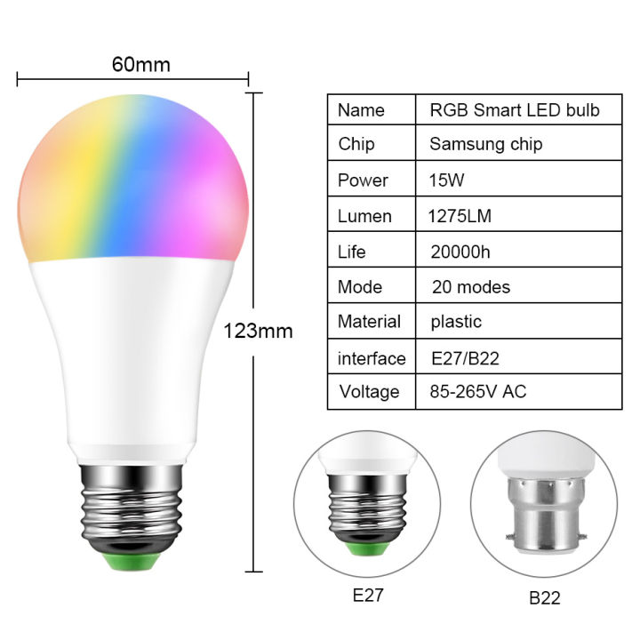2pcs-4pcs-bluetooth-wireless-control-15w-smart-light-bulb-rgb-led-bulb-e27-b22-rgb-whitewarm-white-20-modes-inligent-lamp