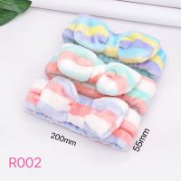 สินค้าขายดี ?(R002)ที่คาดผม ที่คาดผมแต่งหน้าแฟชั่น แบบผ้านิ่ม ที่คาดผมลายโบว์